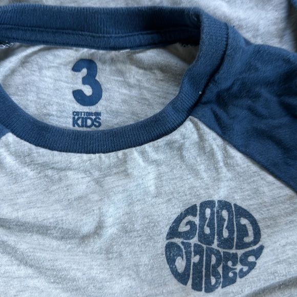 BUNDLE! Skateboarding/grumpy cat baseball style toddler T-shirt + Good Vibes T! - Picture 8 of 10